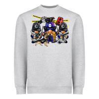 Heather Grey police gnome Heavyweight Sweatshirt - BarkalooDesign