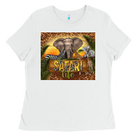 White safari life Ladies Tee - TumblerDesignByShophia