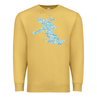 Antique Gold ski vacation t  shirt snowboard snowboarder snowboarding t  shirt Premium Sweatshirt - maiPhamDesign