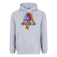 Heather Grey ice cream america Heavyweight Hoodie - AdoDesignShop