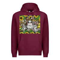 Burgundy easter Premium Hoodie - CowhideDigitalArt