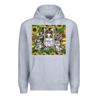 Heather Grey easter Premium Hoodie - CowhideDigitalArt