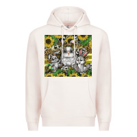 Pale Pink easter Premium Hoodie - CowhideDigitalArt