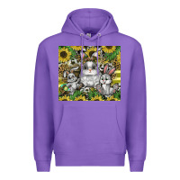Purple easter Premium Hoodie - CowhideDigitalArt