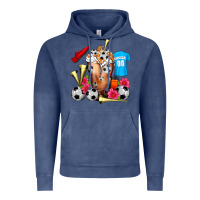 Vintage Denim Soccer Cold Drink Frappe Vintage Hoodie - FaDigitalArtStudio