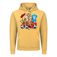 Vintage Mustard Soccer Cold Drink Frappe Vintage Hoodie - FaDigitalArtStudio
