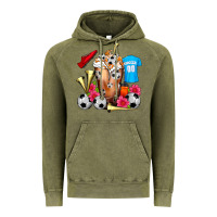 Vintage Olive Soccer Cold Drink Frappe Vintage Hoodie - FaDigitalArtStudio