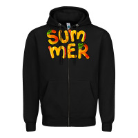 Black summer mango Zipper Hoodie - BarkalooDesign