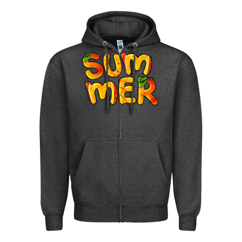 Summer Mango Zipper Hoodie by BarkalooDesign | Teevron