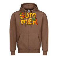 Chestnut summer mango Zipper Hoodie - BarkalooDesign