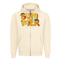 Sandshell summer mango Zipper Hoodie - BarkalooDesign