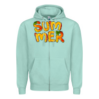 Seafoam summer mango Zipper Hoodie - BarkalooDesign