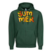 Sports Green summer mango Zipper Hoodie - BarkalooDesign