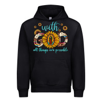 Black with god all things are possible matthew 19 26 Urban Hoodie - JahusDesignShop