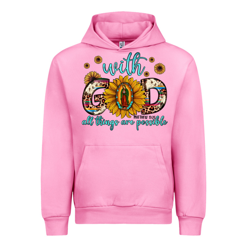 With God All Things Are Possible Matthew 19 26 Urban Hoodie by JahusDesignShop | Teevron