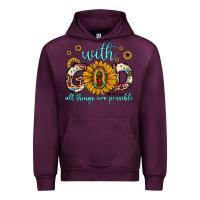 Mauve Wine with god all things are possible matthew 19 26 Urban Hoodie - JahusDesignShop