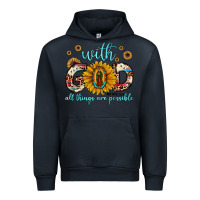 Navy with god all things are possible matthew 19 26 Urban Hoodie - JahusDesignShop