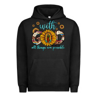 Pigment Black with god all things are possible matthew 19 26 Urban Hoodie - JahusDesignShop