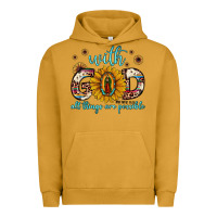 Pigment Peanut Butter with god all things are possible matthew 19 26 Urban Hoodie - JahusDesignShop
