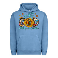 Pigment Pebble Blue with god all things are possible matthew 19 26 Urban Hoodie - JahusDesignShop
