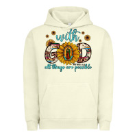 Pigment Pistachio with god all things are possible matthew 19 26 Urban Hoodie - JahusDesignShop