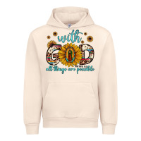 Sandshell with god all things are possible matthew 19 26 Urban Hoodie - JahusDesignShop