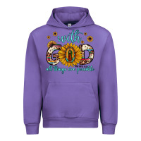 Tulip with god all things are possible matthew 19 26 Urban Hoodie - JahusDesignShop