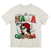 Cream La Mama Mas Chingona Heavy Core Tee - texasbilliewilder