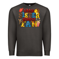 Smoke little sister biggest fan softball Premium Sweatshirt - AdoDesignShop