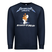 Navy 88 FINGERS LOUIE ART Premium Sweatshirt - maiPhamDesign