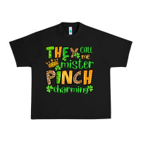 Black St. Patrick's They call me mister pinch charming Urban Heavy Tee - OliviaCreatesArt