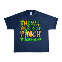 Navy St. Patrick's They call me mister pinch charming Urban Heavy Tee - OliviaCreatesArt