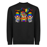 Black lgbtq gnome Heavyweight Sweatshirt - BarkalooDesign