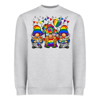 Heather Grey lgbtq gnome Heavyweight Sweatshirt - BarkalooDesign