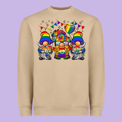Lgbtq Gnome Heavyweight Sweatshirt Designed By Barkaloodesign