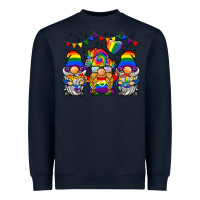 Navy lgbtq gnome Heavyweight Sweatshirt - BarkalooDesign