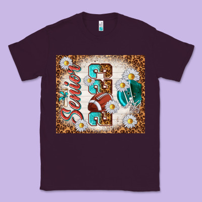 Senior 2023 Football Classic Tee Designed By Tumblerdesignbyshophia