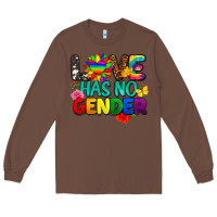 Chestnut love has no gender pride Long Sleeve Tee - FaDigitalArtStudio