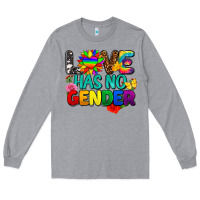 Heather Grey love has no gender pride Long Sleeve Tee - FaDigitalArtStudio