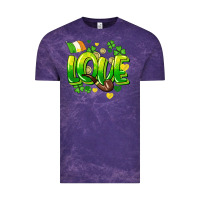 Cloud Purple Love St. Patrick's Day Vintage Tee - HowdyJamesFarm