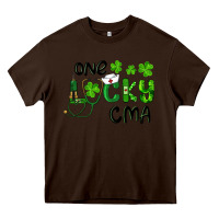 Chocolate Brown one lucky certified medical assistant cma Heavy Core Tee - RanaPortraitStore