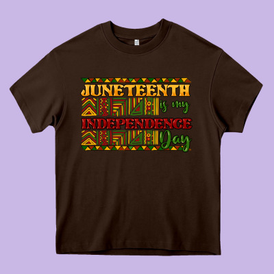 Juneteenth Is My Independence Day Heavy Core Tee Designed By Nancycooperartshop