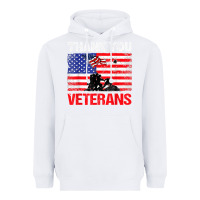 White thank you veterans service patriot veteran day american flag t shirt Heavyweight Hoodie - maiPhamDesign