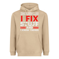 Mushroom Funny I Fix Stuff And I Know Things That's What I Do Funny T Shirt Heavyweight Hoodie - maiPhamDesign