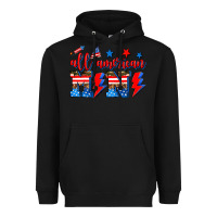 Black all american mimi Heavyweight Hoodie - AdoDesignShop