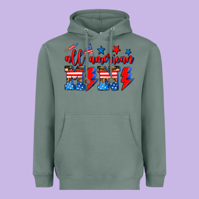 All American Mimi Heavyweight Hoodie Designed By Adodesignshop