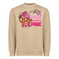 Mushroom in october we wear pink gnome Heavyweight Sweatshirt - BarkalooDesign