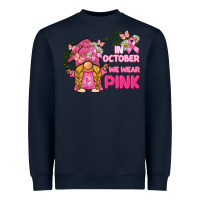 Navy in october we wear pink gnome Heavyweight Sweatshirt - BarkalooDesign