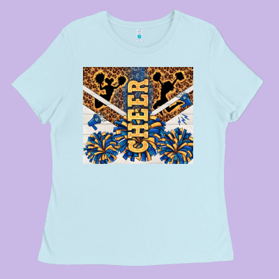 Cheer Ladies Tee Designed By Tumblerdesignbyshophia