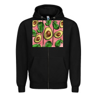 Black avacado pink tumbler Zipper Hoodie - BarkalooDesign